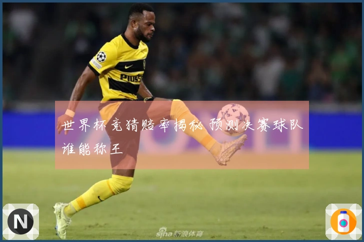 世界杯竞猜赔率揭秘 预测决赛球队谁能称王